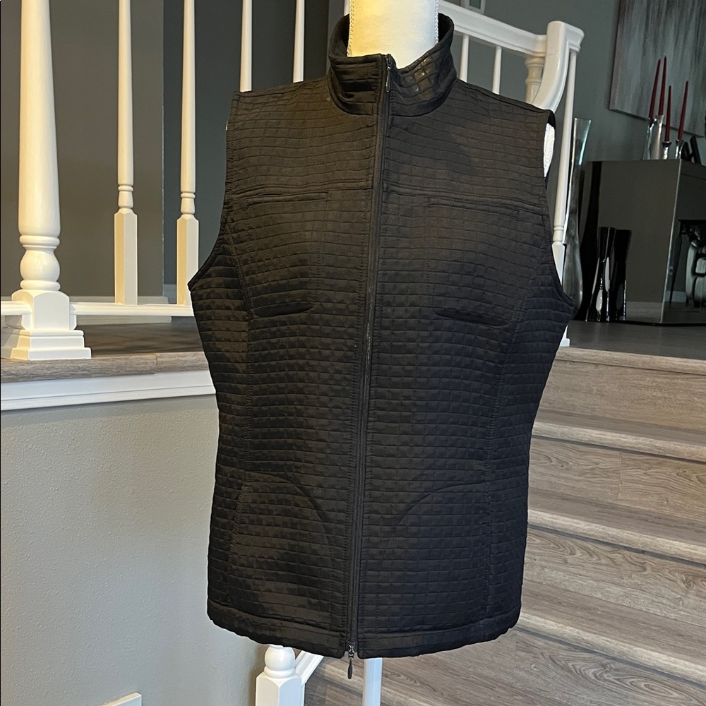 Chico's Midnight Black Textured Vest